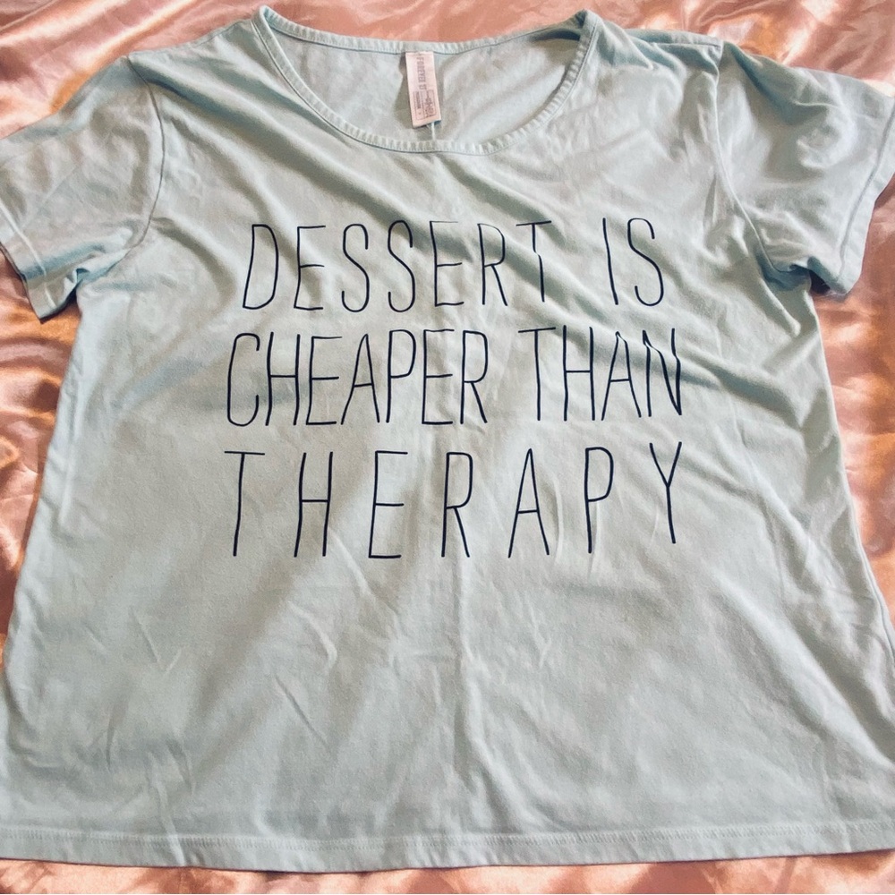 Forever 21 Mint Green Short Sleeve Graphic Tee Size M